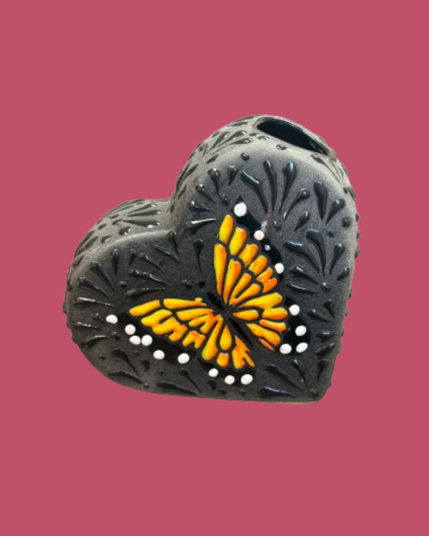 Corazón de Mariposa Bud Vase